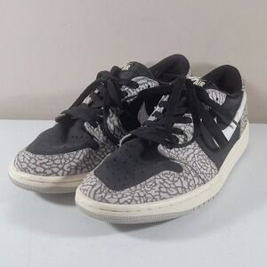 Air Jordan 1 Retro Low OG Black Cement Mens Size 9.5